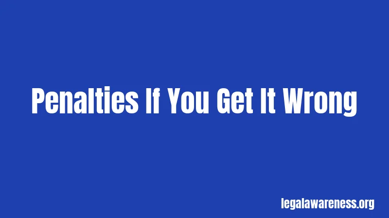 Penalties If You Get It Wrong