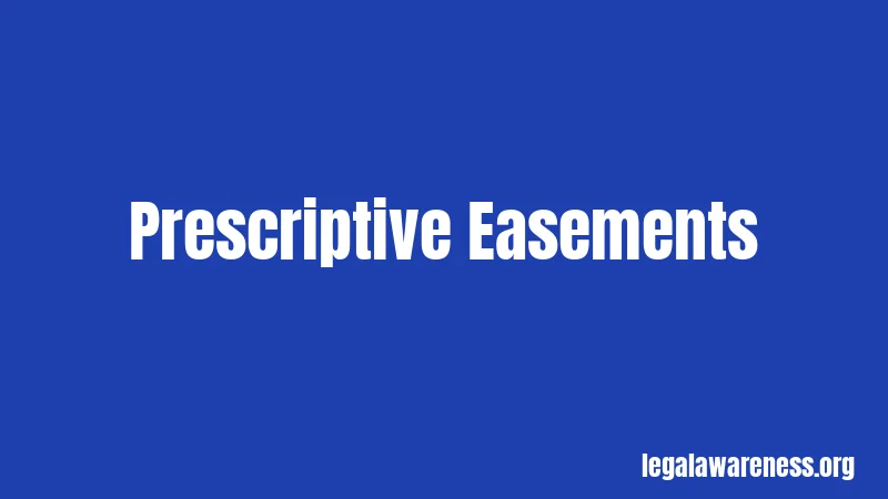 Prescriptive Easements