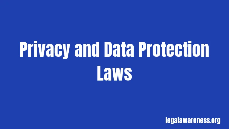 Privacy and Data Protection Laws