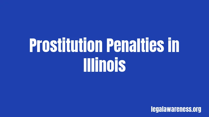 Prostitution Penalties in Illinois