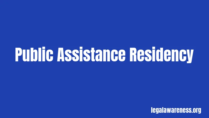 Public Assistance Residency