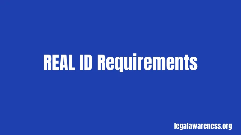 REAL ID Requirements