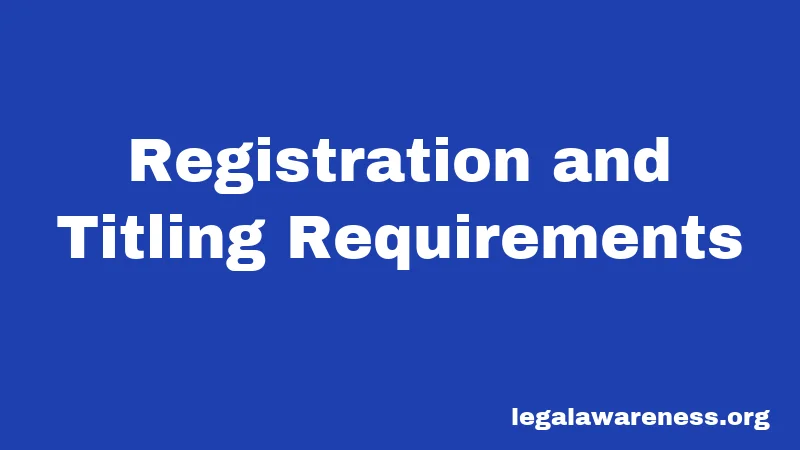 Registration and Titling Requirements