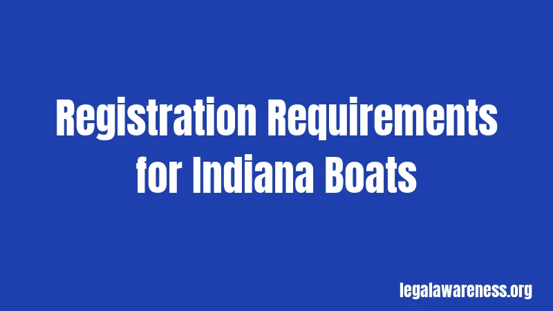 Registration Requirements for Indiana Boats