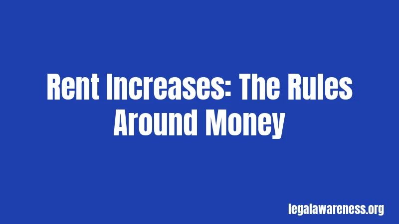 Rent Increases: The Rules Around Money