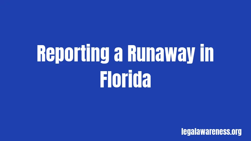 Reporting a Runaway in Florida
