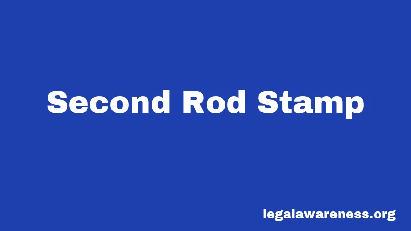 Second Rod Stamp