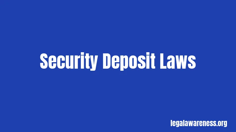Security Deposit Laws