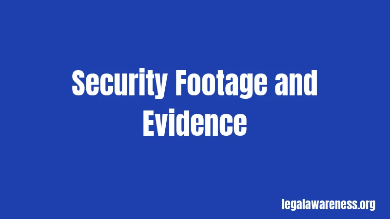 Security Footage and Evidence