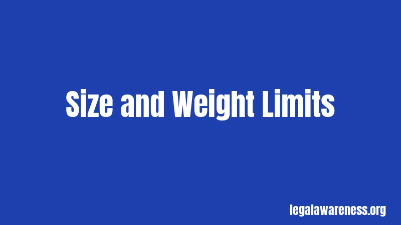 Size and Weight Limits