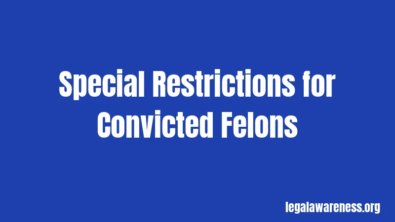 Special Restrictions for Convicted Felons