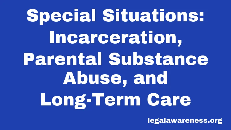 Special Situations: Incarceration, Parental Substance Abuse, and Long-Term Care