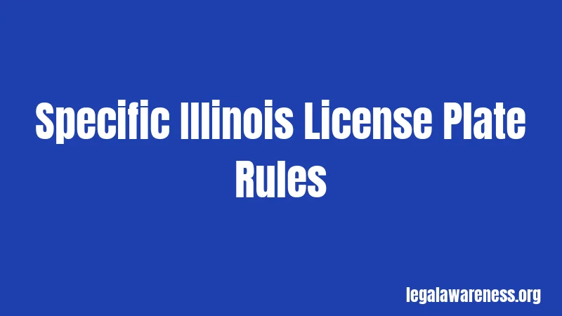 Illinois License Plate Laws (2026): What Gets You Fined 2 Specific Illinois License Plate Rules