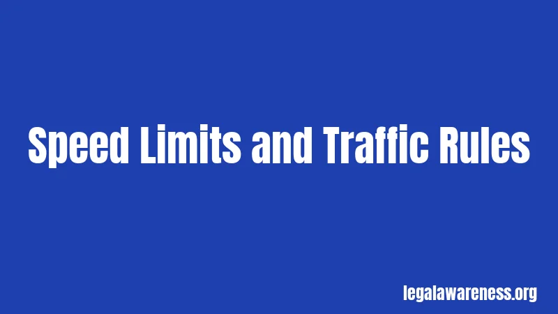 Speed Limits and Traffic Rules