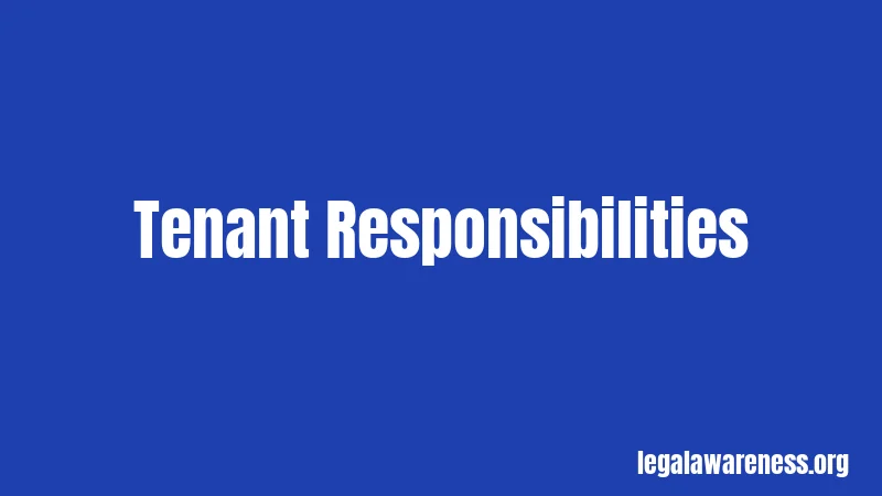 Tenant Responsibilities