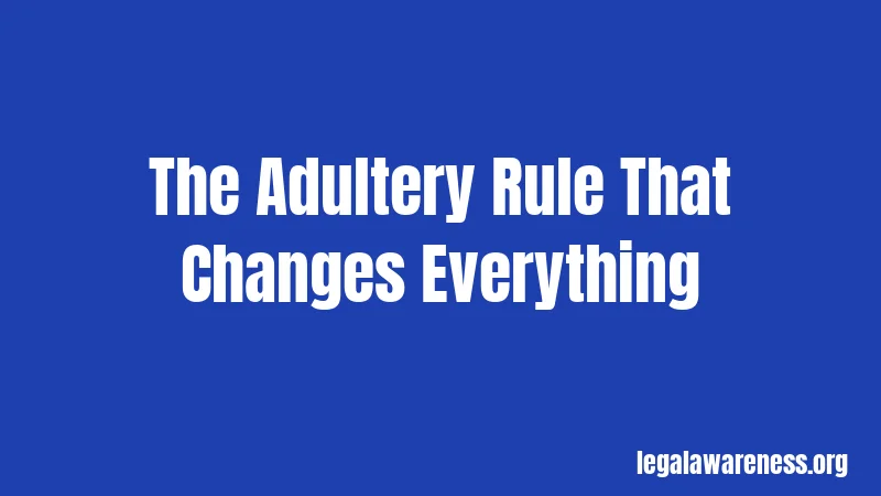 The Adultery Rule That Changes Everything