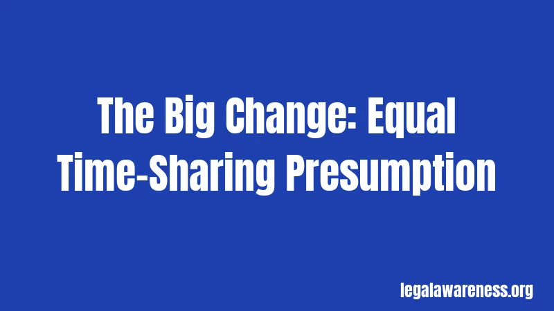 The Big Change: Equal Time-Sharing Presumption