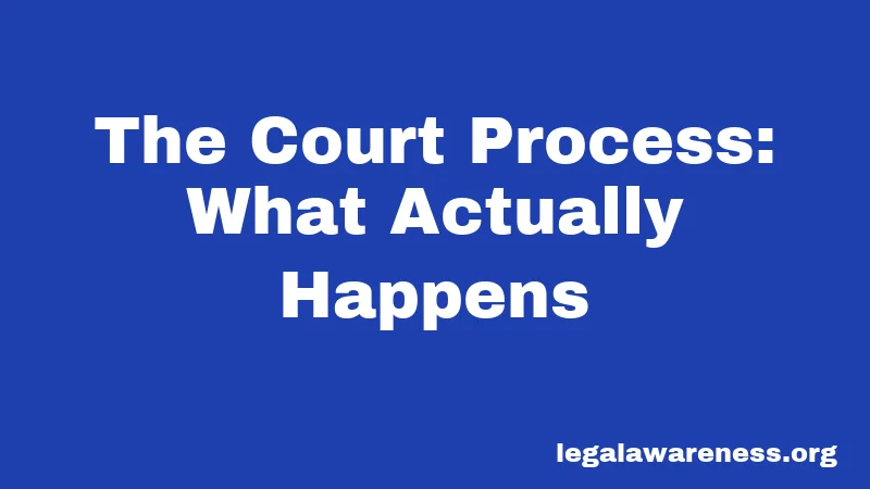 The Court Process: What Actually Happens