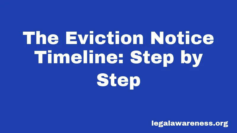 The Eviction Notice Timeline: Step by Step