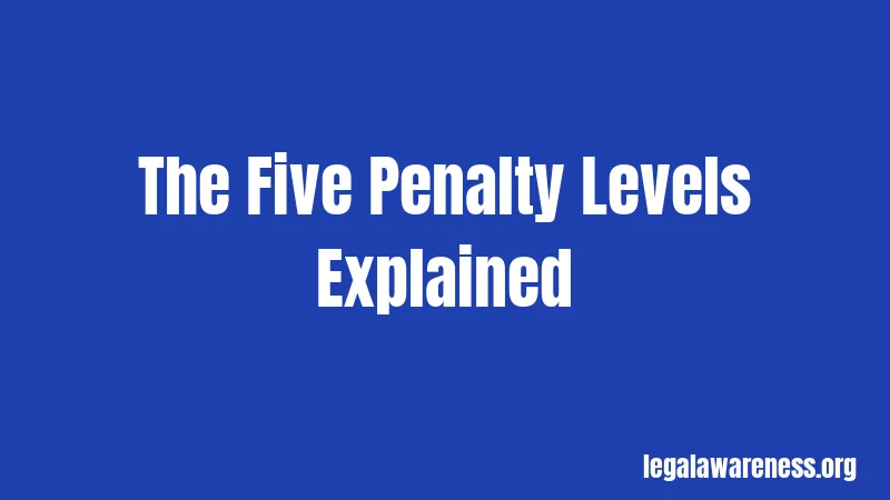 The Five Penalty Levels Explained