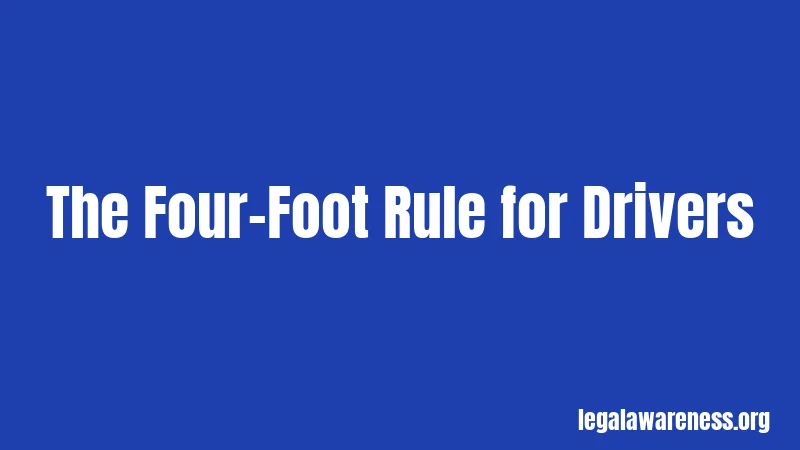 The Four-Foot Rule for Drivers
