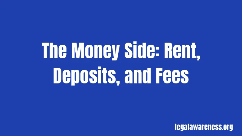 The Money Side: Rent, Deposits, and Fees
