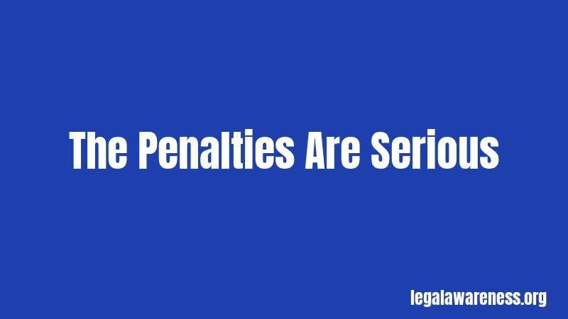 The Penalties Are Serious