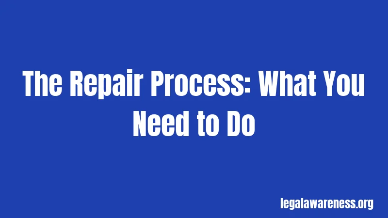 The Repair Process: What You Need to Do