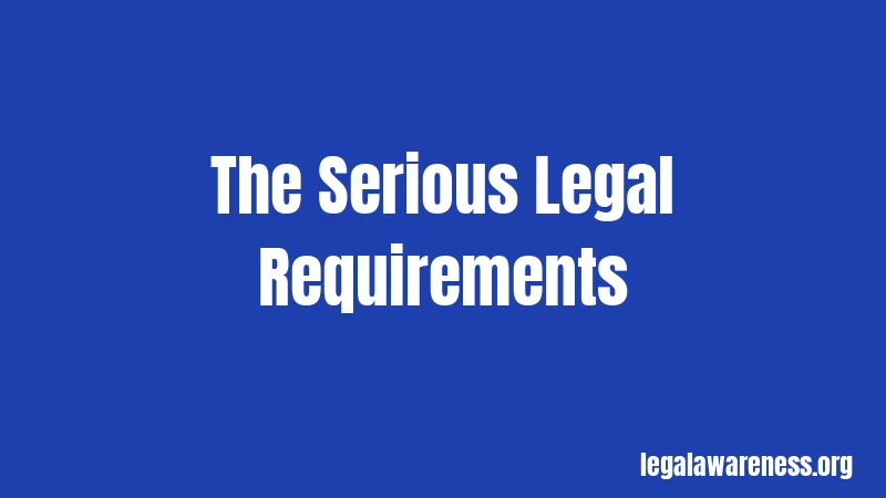 The Serious Legal Requirements