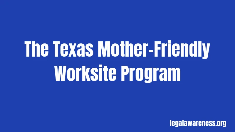 The Texas Mother-Friendly Worksite Program