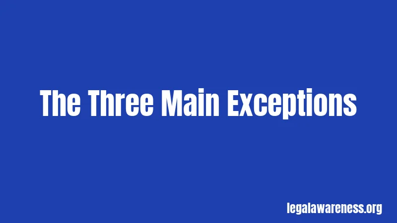 The Three Main Exceptions