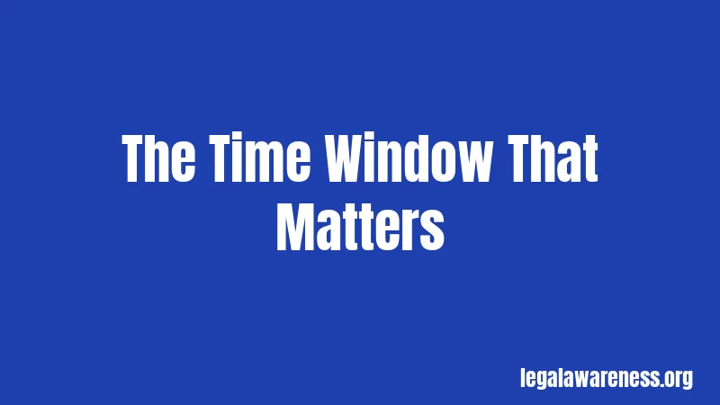 The Time Window That Matters