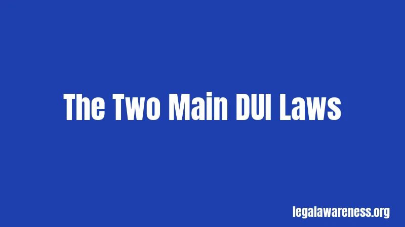 The Two Main DUI Laws