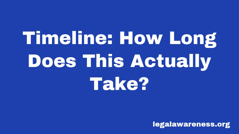 Timeline: How Long Does This Actually Take?