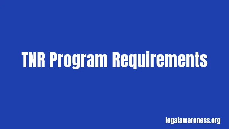 TNR Program Requirements