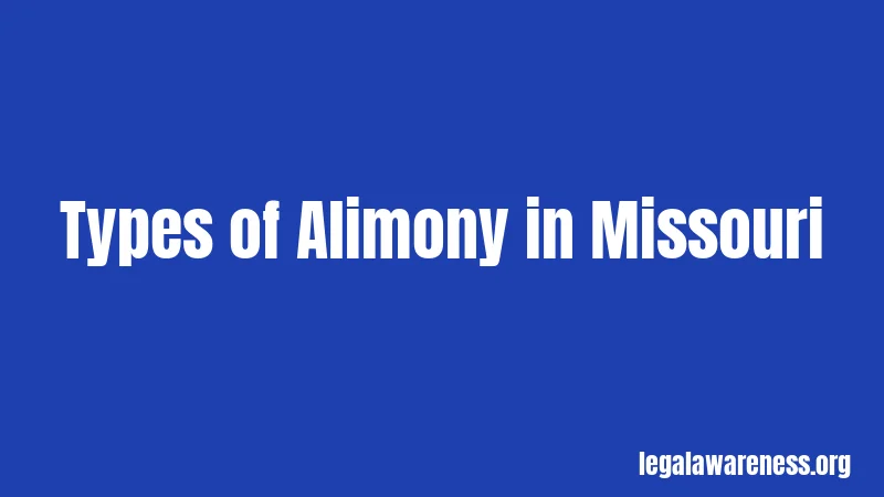 Types of Alimony in Missouri