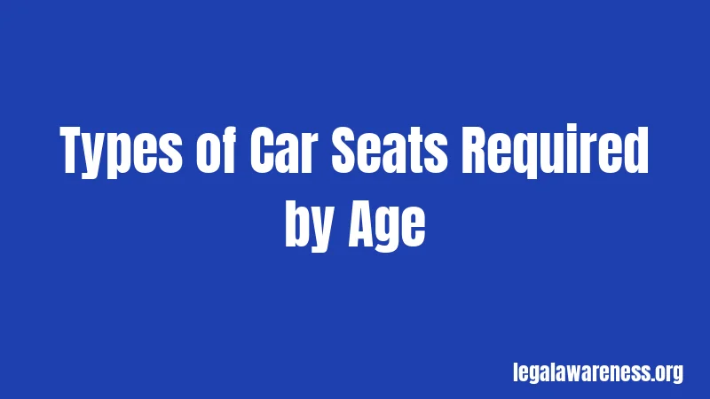 Types of Car Seats Required by Age