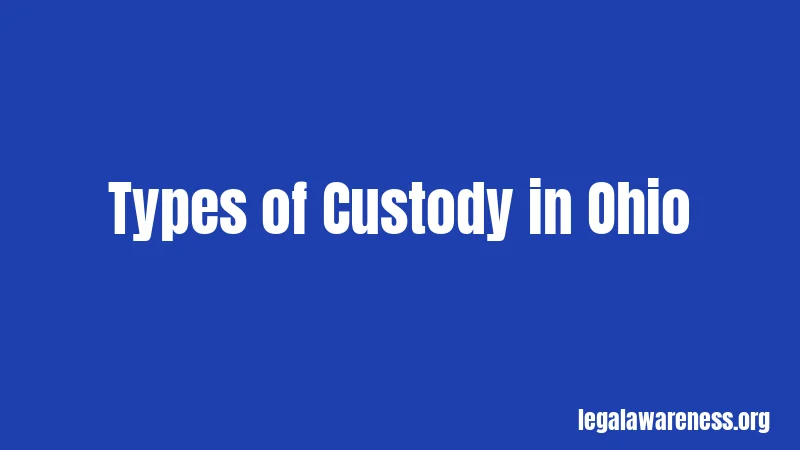 Types of Custody in Ohio