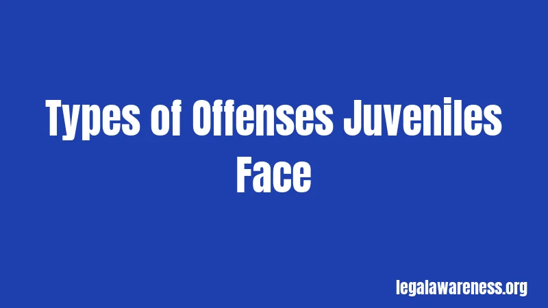 Types of Offenses Juveniles Face