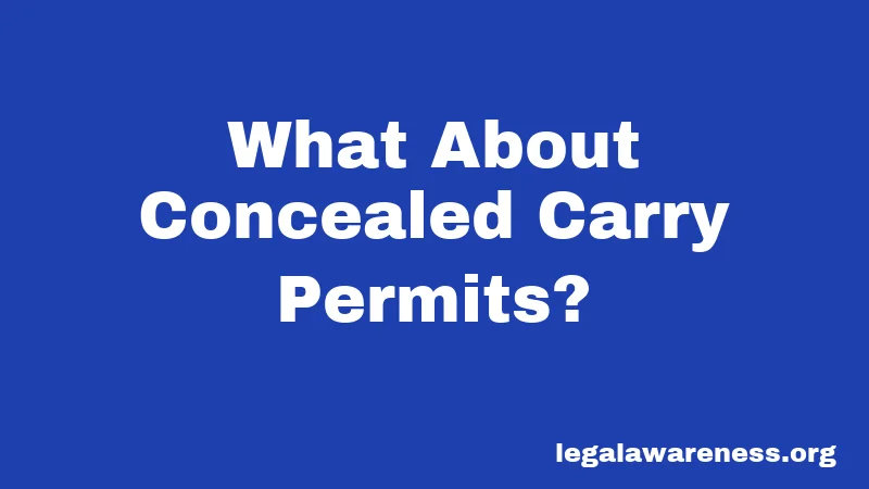 What About Concealed Carry Permits?