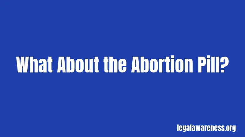 What About the Abortion Pill?