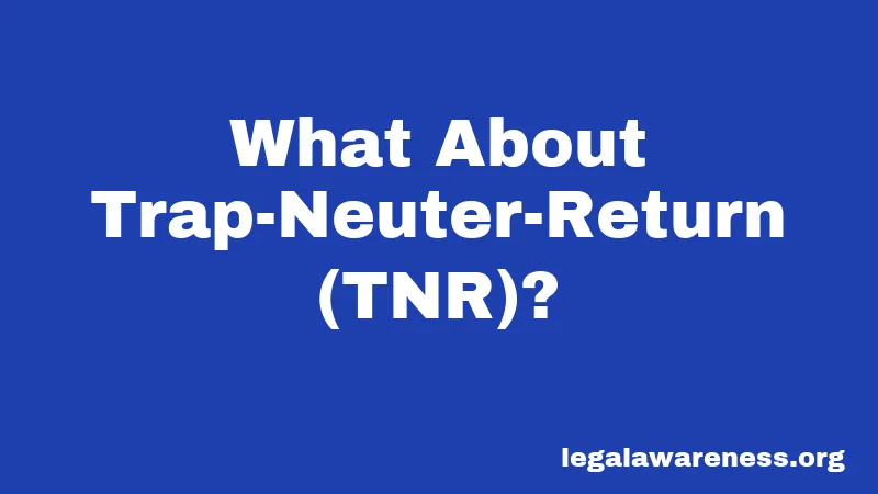What About Trap-Neuter-Return (TNR)?