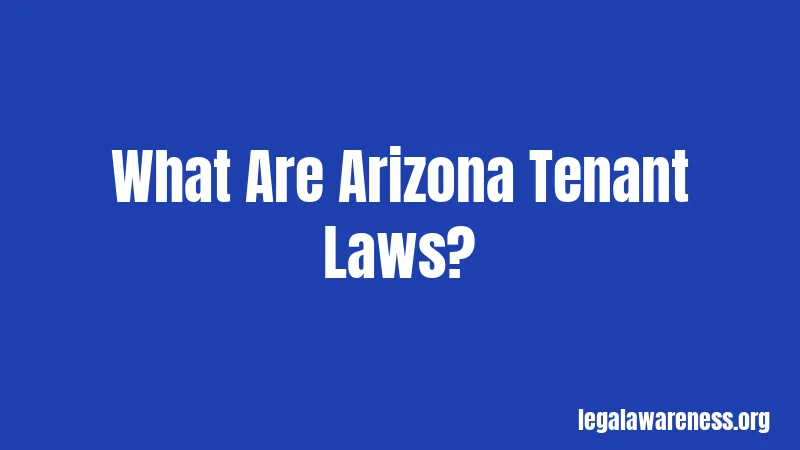 What Are Arizona Tenant Laws?