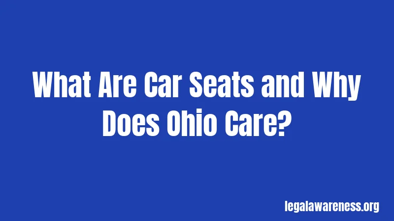 What Are Car Seats and Why Does Ohio Care?
