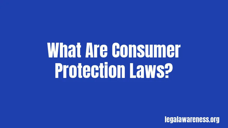 What Are Consumer Protection Laws?