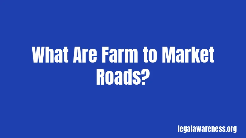 What Are Farm to Market Roads?