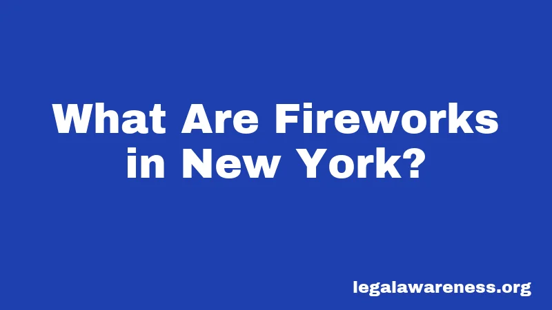 What Are Fireworks in New York?