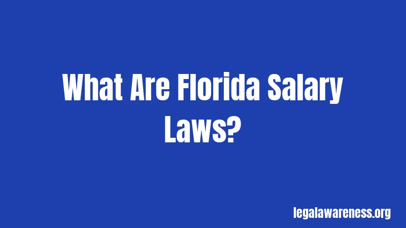 What Are Florida Salary Laws?