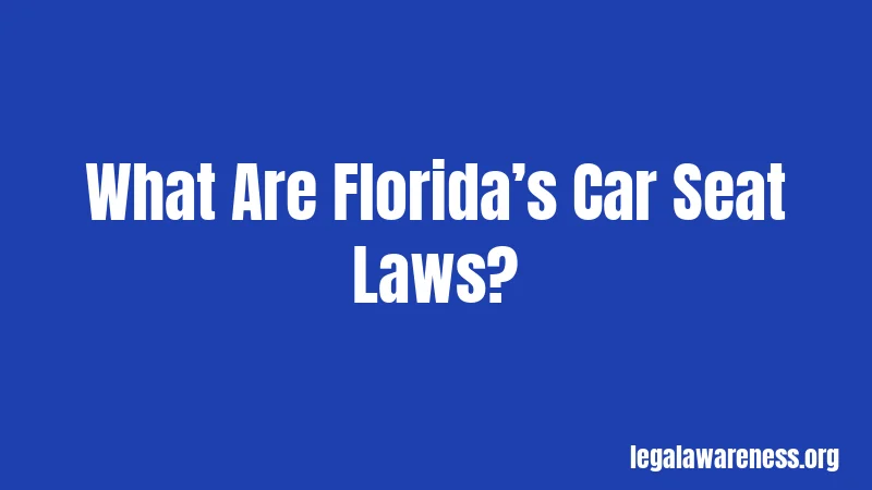What Are Florida’s Car Seat Laws?