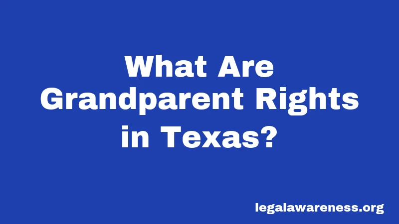 What Are Grandparent Rights in Texas?